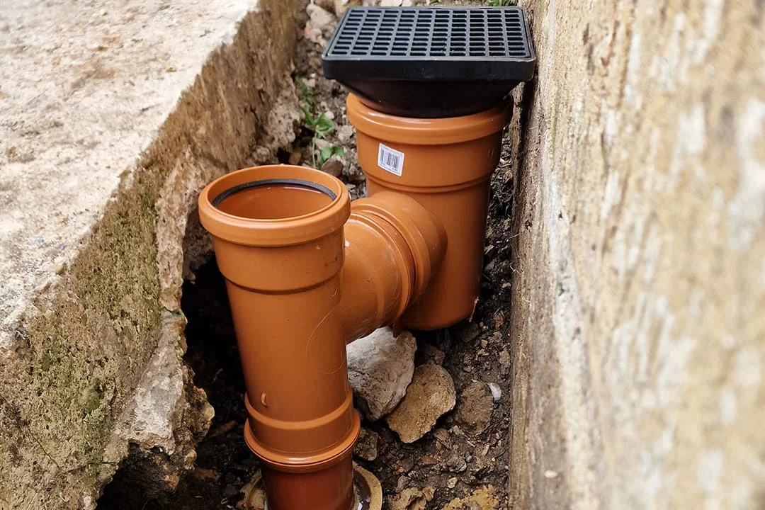 New drain pipework and gully fitted by Jet Plumb